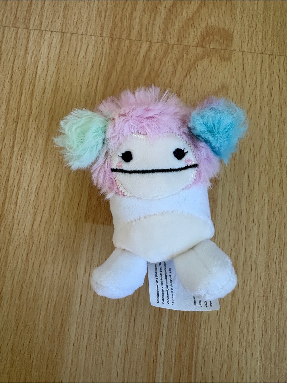 Squishmallows Bigfoot Pastel Pink Plush with Mint & Sky Blue Ears